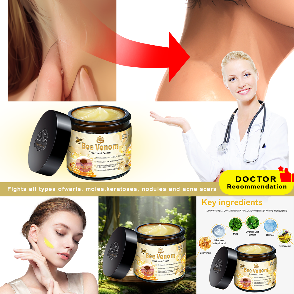 𝑇𝑢𝑟𝑜𝑛𝑢™ Bee Venom Skin Treatment Cream(𝐴𝐴𝐷 𝑅𝑒𝑐𝑜𝑚𝑚𝑒𝑛𝑑𝑒𝑑)🏵️