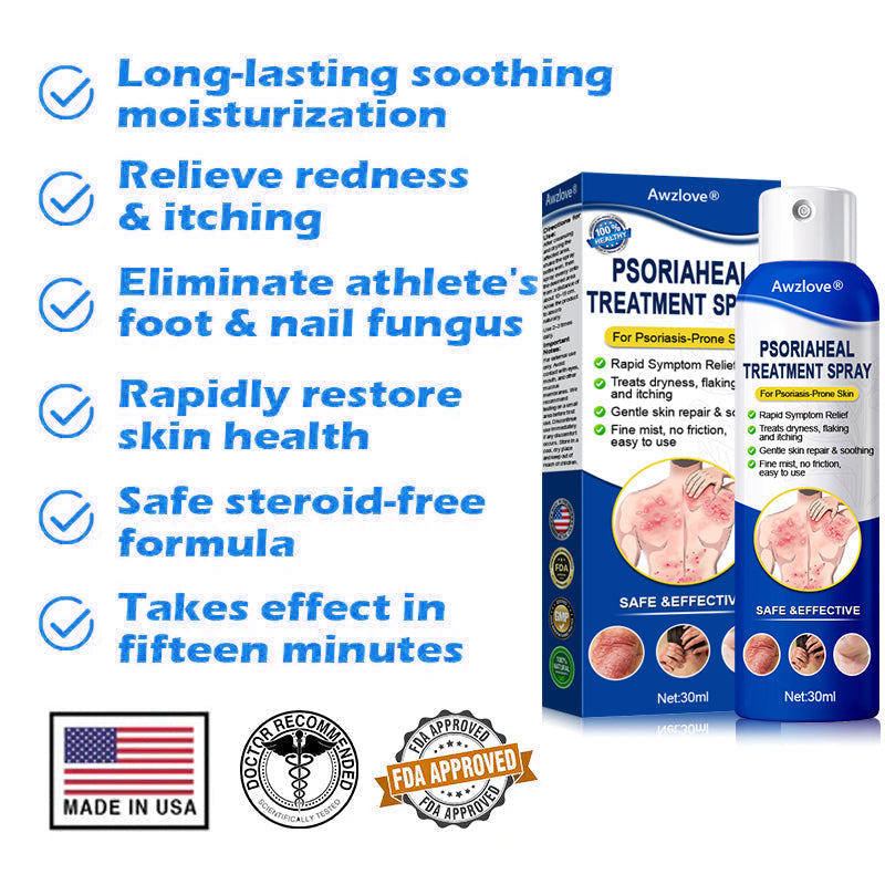 Awzlove® PsoriaHeal Treatment Spray(Suitable for all skin conditions)