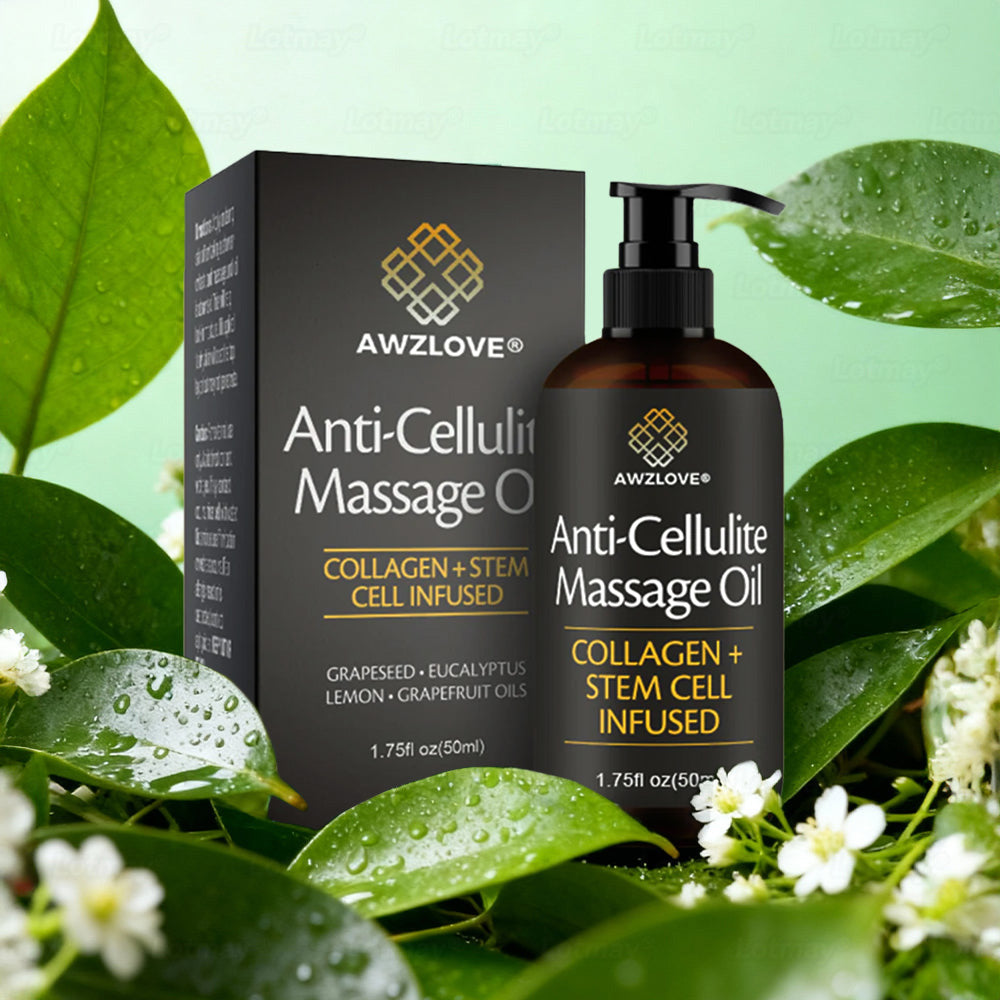 Awzlove® Luxurious Collagen & Stem Cell Anti-Cellulite Massage Oil🏆 (🔥70% Off for a Limited Time!)