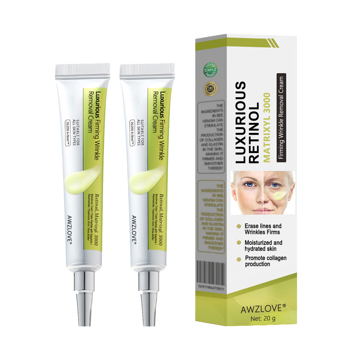 Made and shipped from the USA👩‍⚕️---Awzlove® Luxurious Retinol &  Matrixyl 3000 Firming Wrinkle Removal Cream💯-Last Day Promotion 70% OFF💯