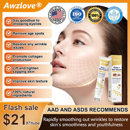 Made and shipped from the US🎁--Awzlove® Botox Bee Venom Wrinkle Removal Roll-On Cream-Last Day Promotion 70% OFF 🎁