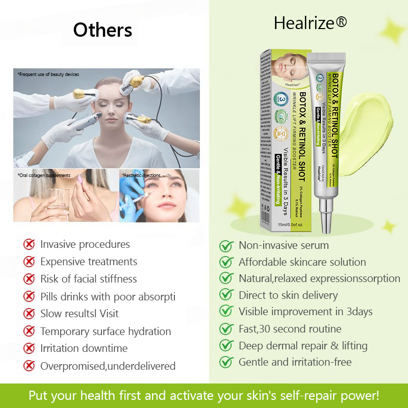 👩‍⚕️Made and shipped from USA 🏆Healrize® Botox & Vita-A Retinol Shot Wrinkle-Lift Tightening cream - Last Day Promotion 70% OFF🏆