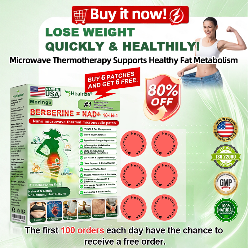 𝑶𝒇𝒇𝒊𝒄𝒊𝒂𝒍 𝑺𝒕𝒐𝒓𝒆  | 👨‍⚕️Healrize®𝑴𝒐𝒓𝒊𝒏𝒈𝗮 · 𝗕𝗲𝗿𝗯𝗲𝗿𝙞𝙣𝙚 × 𝙉𝘼𝐃+ 𝟏𝟎-𝐢𝐧-𝟏 𝗔𝗱𝘃𝗮𝗻𝗰𝙚𝙙 Nano Microwave Thermal Metabolic Patch(𝐉𝐮𝐬𝐭 𝐨𝐧𝐜𝐞 𝐚 𝐝𝐚𝐲, 𝐯𝐢𝐬𝐢𝐛𝐥𝐞 𝐜𝐡𝐚𝐧𝐠𝐞𝐬 𝐢𝐧 𝟕 𝐝𝐚𝐲𝐬） ✅ 𝐅𝐨𝐫 𝐨𝐛𝐞𝐬𝐢𝐭𝐲, 🅛🅞🅞🅢🅔 🅢🅚🅘🅝,𝐝𝐢𝐚𝐛𝐞𝐭𝐞𝐬, 𝐬𝐥𝐞𝐞𝐩 𝐚𝐩𝐧𝐞𝐚, 𝐣𝐨𝐢𝐧𝐭 𝐢𝐬𝐬𝐮𝐞𝐬, 𝐚𝐧𝐝 𝐦𝐨𝐫𝐞 👑