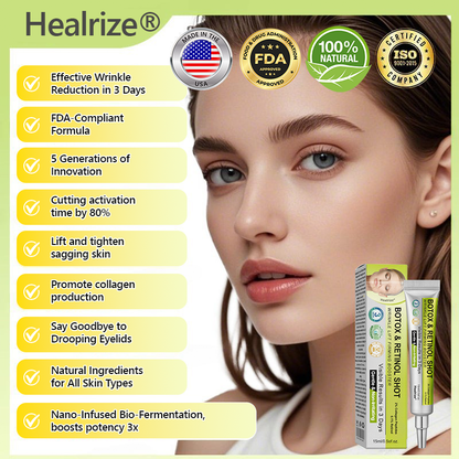 👩‍⚕️Made and shipped from USA 🏆Healrize® Botox & Vita-A Retinol Shot Wrinkle-Lift Tightening cream - Last Day Promotion 70% OFF🏆