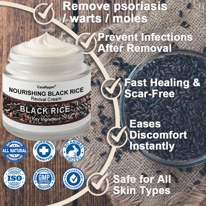 𝐂𝐚𝐫𝐞𝐑𝐞𝐠𝐞𝐧® N𝐨u𝐫i𝐬h𝐢n𝐠 𝐁l𝐚c𝐤 𝐑i𝐜e R𝐞v𝐢v𝐚l C𝐫e𝐚m 💫 | 𝐄f𝐟e𝐜t𝐢v𝐞 𝐨n p𝐬o𝐫i𝐚s𝐢s, 𝐞c𝐳e𝐦a, 𝐩u𝐫p𝐮r𝐚, s𝐮n𝐬p𝐨t𝐬, t𝐚g𝐬, w𝐚r𝐭s & b𝐞y𝐨n𝐝