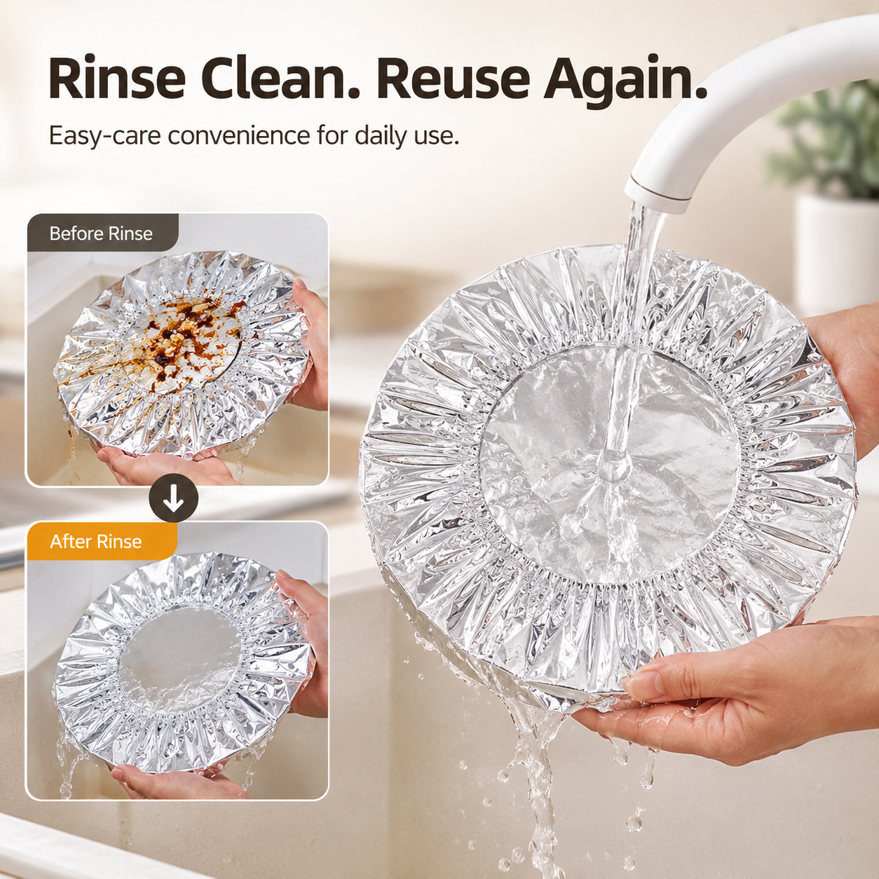 🔥 Healrize® Collapsible Aluminum Foil Food Cover | Keep Meals Warm, Fresh & Protected from Fruit Flies 🍲⏱️3
