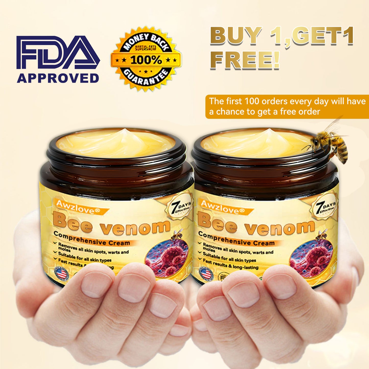 Made and Shipped from the US✅ AWZLOVE® Bee venom Comprehensive Cream 👑 LAST DAY 80% OFF