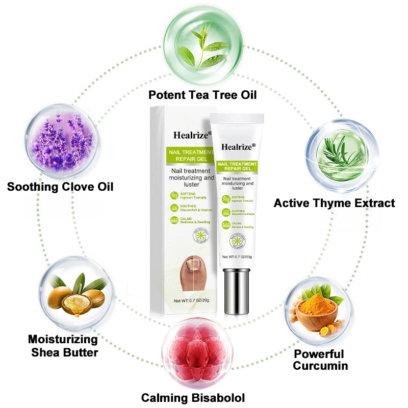 Healrize® NAIL TREATMENT REPAIR GEL(Removal Paronychia,Fungal infections, ingrown nail, discolored or damaged nails)💅