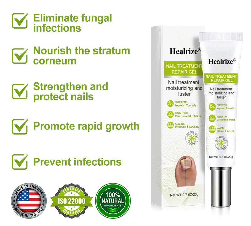 Healrize® NAIL TREATMENT REPAIR GEL(Removal Paronychia,Fungal infections, ingrown nail, discolored or damaged nails)💅