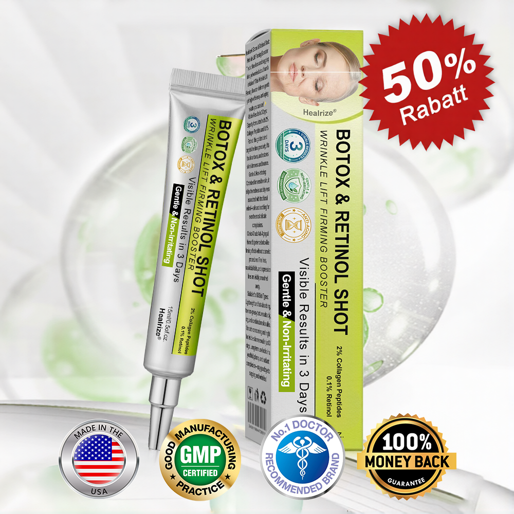 👩‍⚕️Made and shipped from USA 🏆Healrize® Botox & Vita-A Retinol Shot Wrinkle-Lift Tightening cream - Last Day Promotion 70% OFF🏆